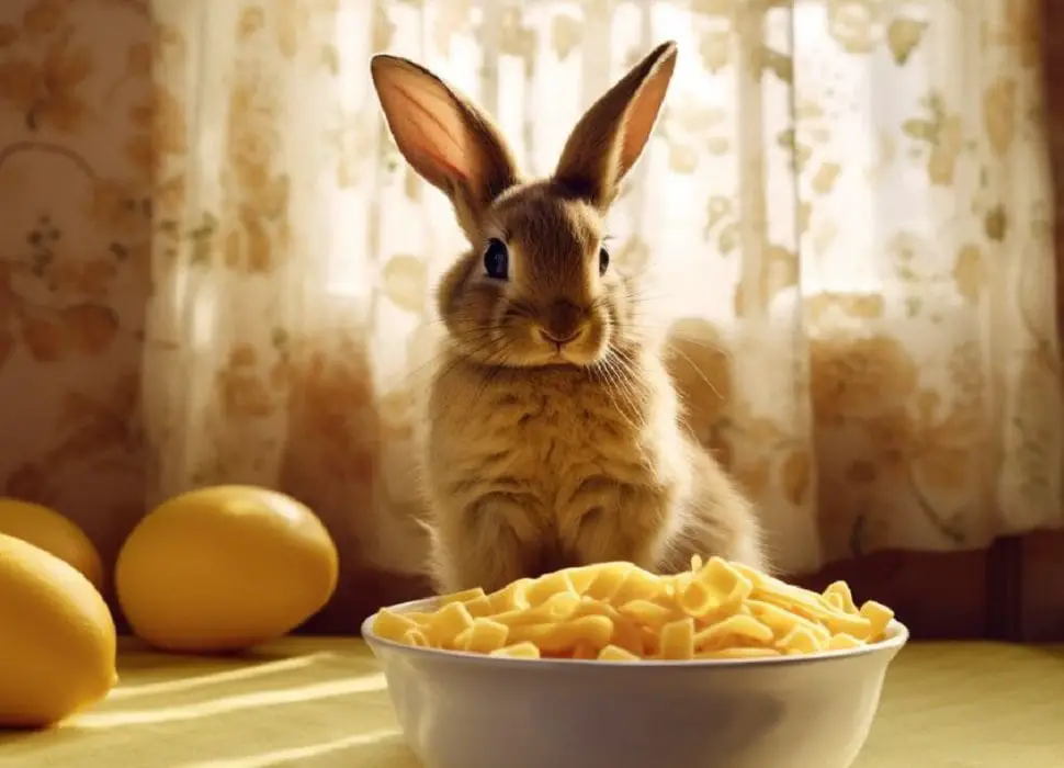 rabbit and pasta bowl